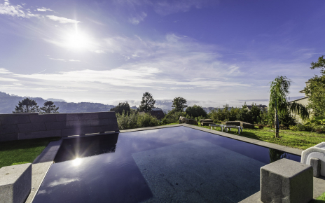 The pool is water heated to 29 degrees 